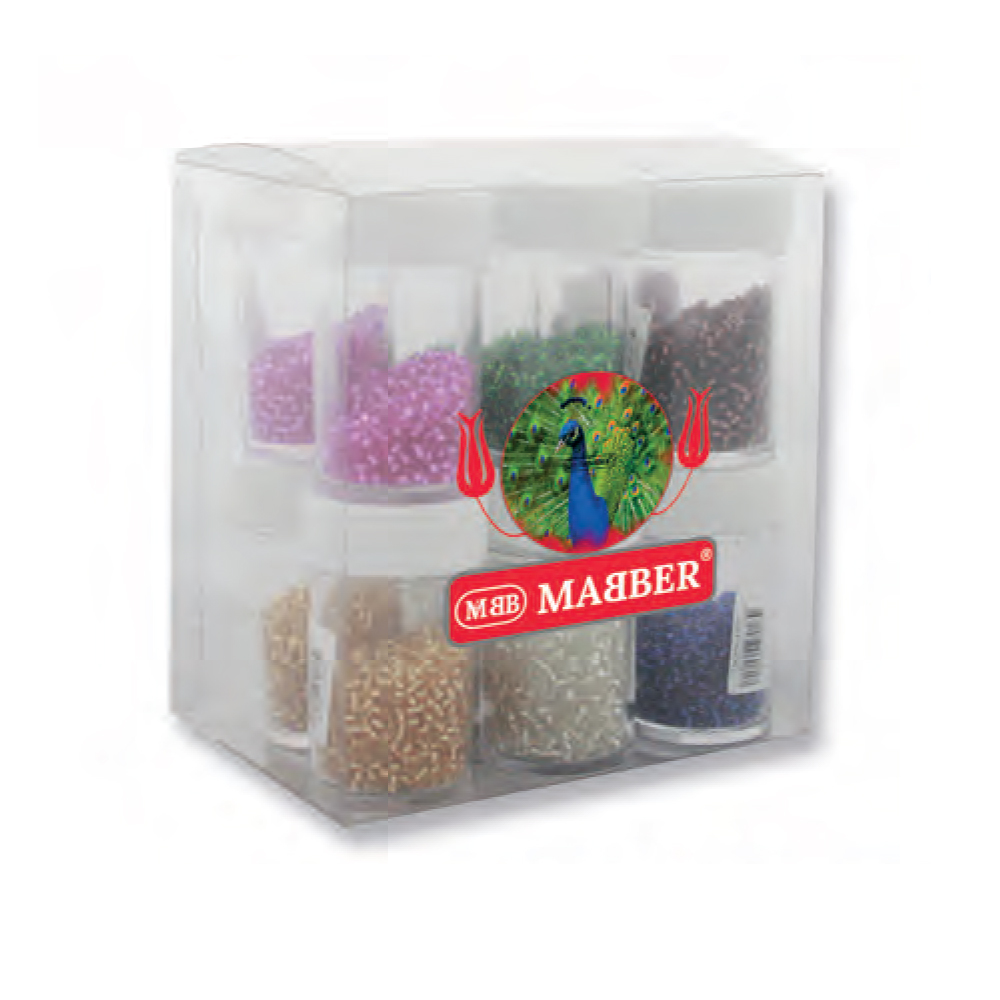 GG-1208-LB - Renkli Orta Boncuk Mix